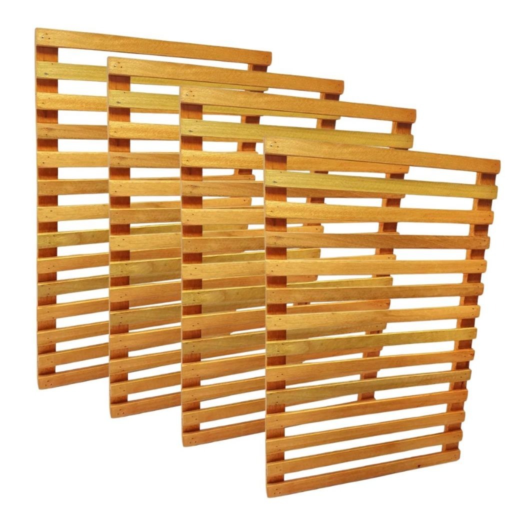 Kit 4 Jardim Vertical 60x50 Painel de Madeira