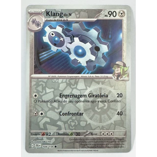 Carta 104/159 Pokemon Original Copag Card Klang do N Reverse Holo Foil Brilhante