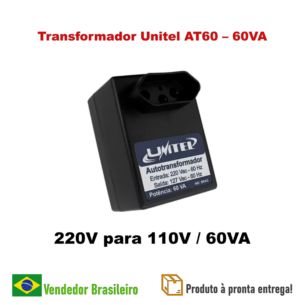 Autotransformador 220V para 110V 60VA - Uso em Pequenos Aparelhos Até ...