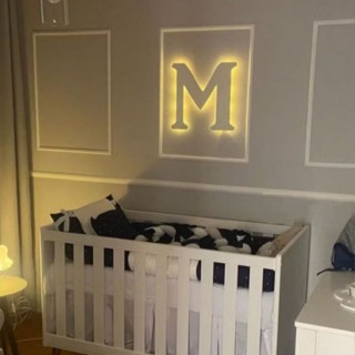 Letra com LED 50cm / Nome com LED / Letra iluminada / Letra com luz ...