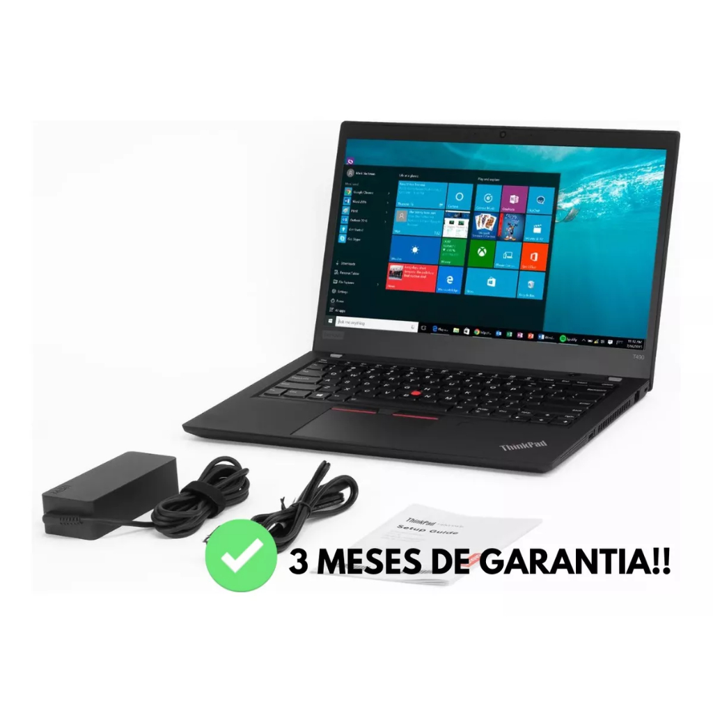 Notebook Lenovo Thinkpad T480 16gb Ssd 512gb Full Hd Usado