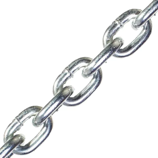 Corrente Elo Curto Soldada 4,8mm (3/16") Galvanizada - Selecione a quantidade de metros