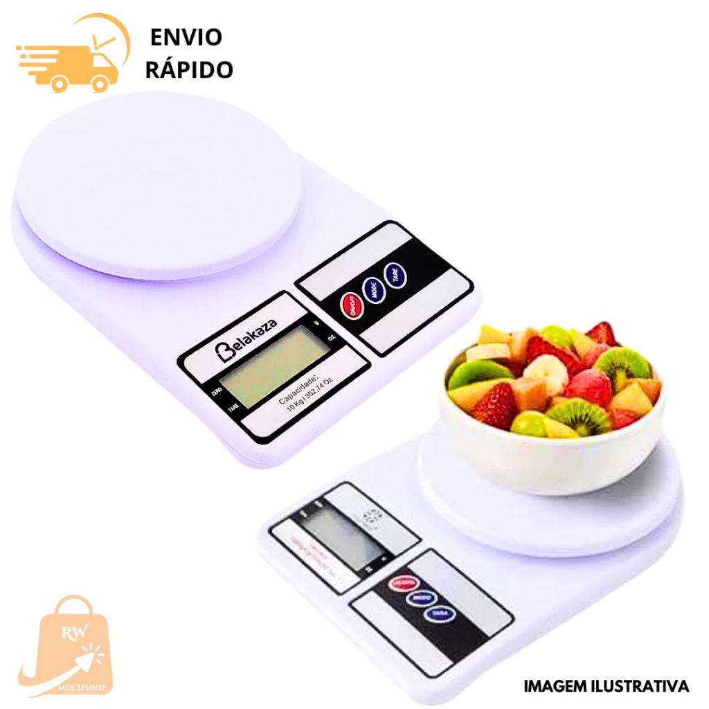 Balança De Cozinha Digital Alta Precisão Para Comida Dieta Nutrição ...