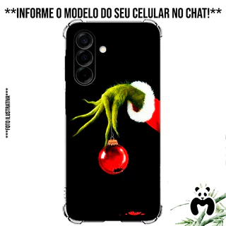 Capa Case Personalizada Celular Grinch Quemlândia Odeia o Natal Filme Jim Carrey Criatura Verde