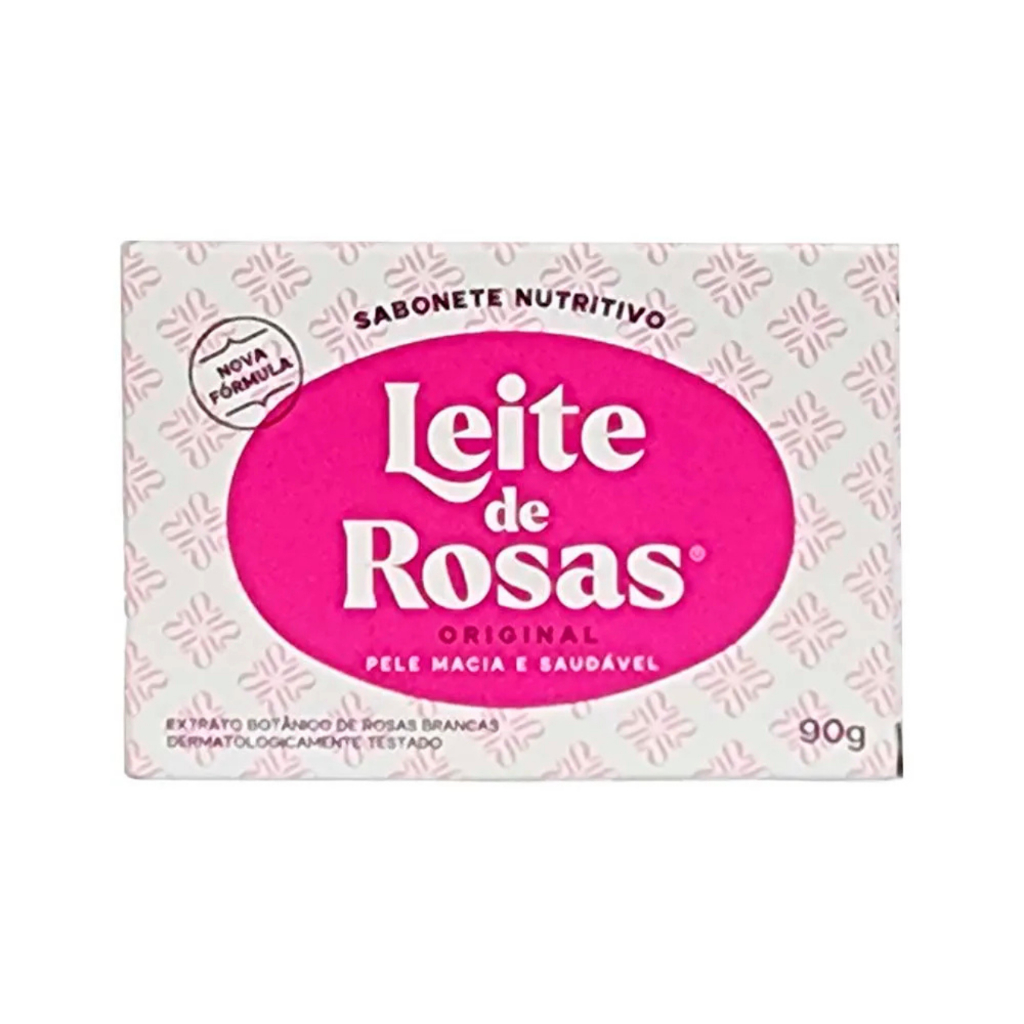 Kit com 6 sabonetes de Leite de Rosas