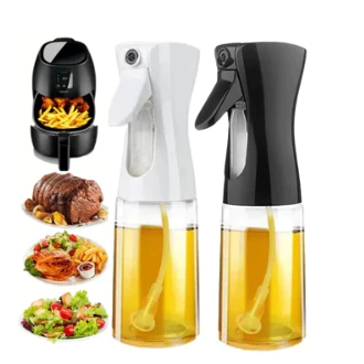 Spray borrifador dosador 2 em 1 para azeite vinagre oléo vidro modelo galheteiro cozinha 470ml