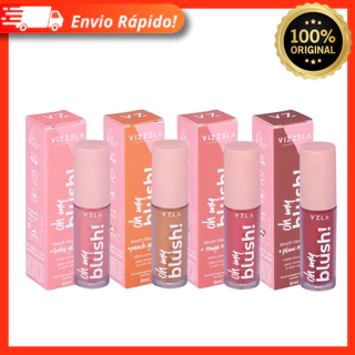 Blush Líquido 6ml Vizzela Vegano Longa Duração Efeito Natural