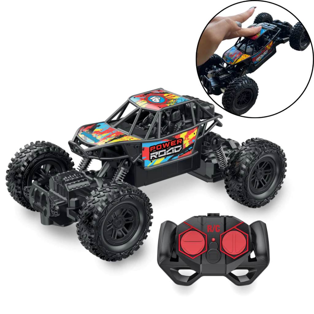 Carrinho controle Remoto Power Road 4x4 com Amortecedor e Suspensão ...