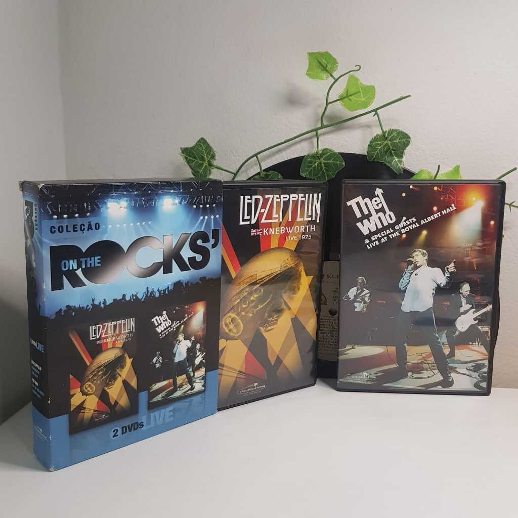 DVD Coleção on the rocks' Led Zeppelin + The Who | Shopee Brasil
