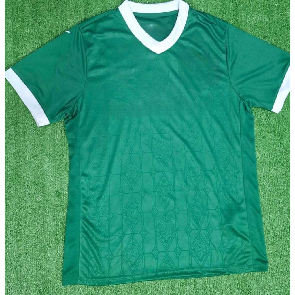 Camisa esportiva Verde e Branco texturizada | Shopee Brasil