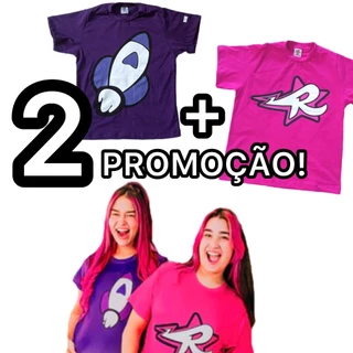KIT 2 Camisetas Emilly Vick Katlen Promoção 100% Algodão Os Rosa Youtouber Presente Envio Rápido