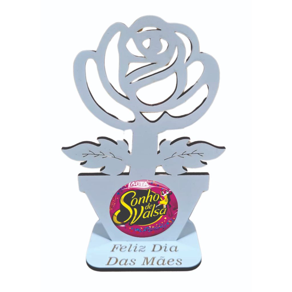 30 UNIDADES DE PORTA BOMBOM ROSA LEMBRANCINHA DIA DAS MAES PERSONALIZADAS NA COR BRANCA MDF BRNACO.. em Oferta na Shopee