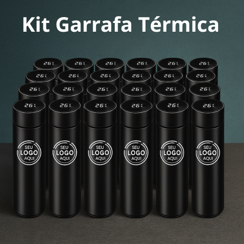 Kit de Garrafas Térmicas Personalizadas 500ml – Brinde Empresarial ...