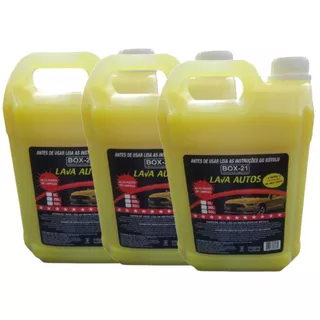 Shampoo Automotivo Lava Autos Concentrado Com Cera Carnaúba 5 Litros - BOX 21