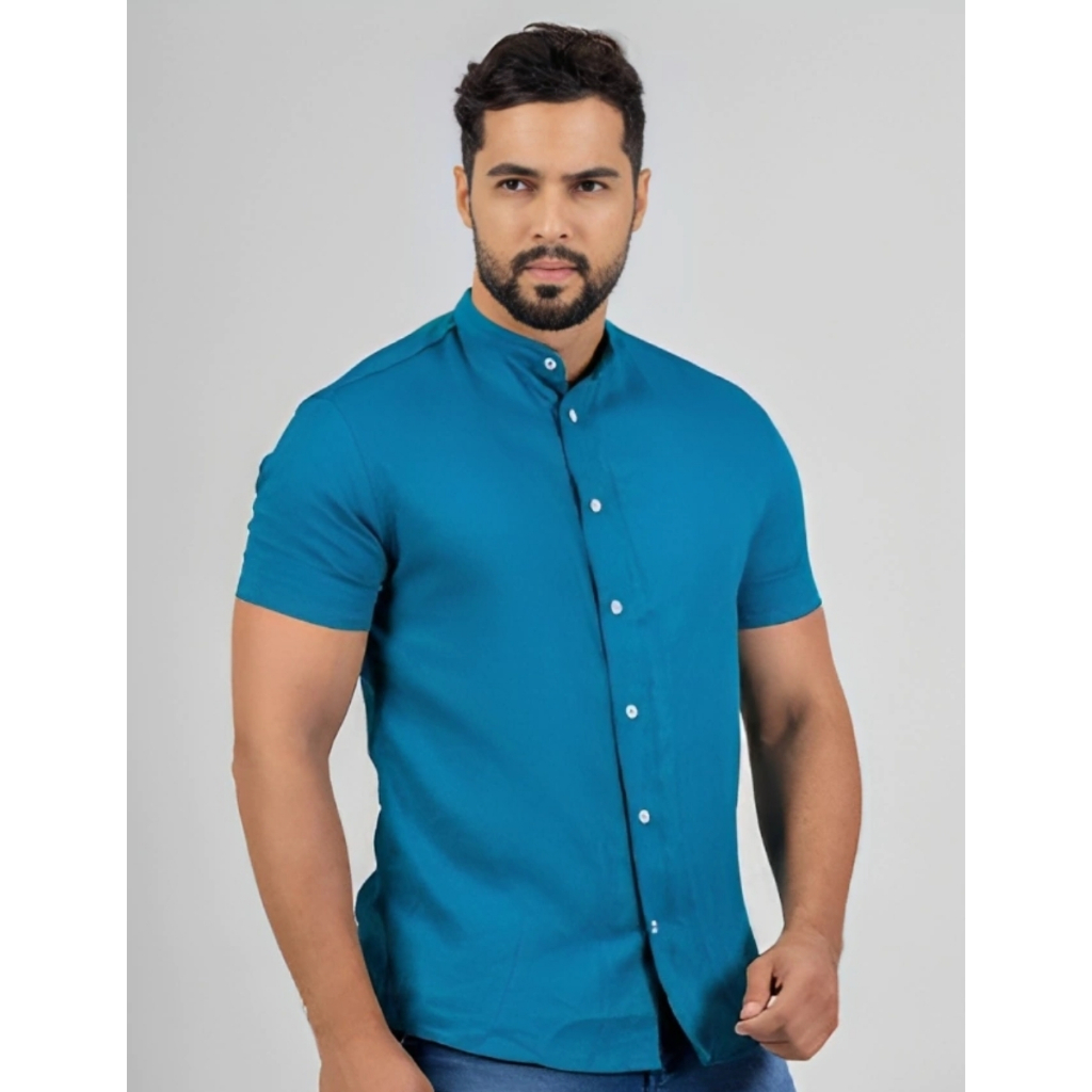Camisa Social Gola Padre Não Amassa Camisa Masculina Cores Lisa ...