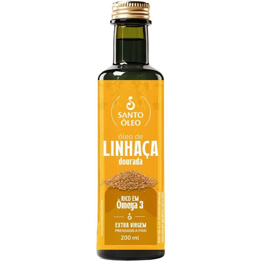Óleo de Linhaça Dourada Extravirgem Prensado a Frio 200ml - Santo Óleo ...