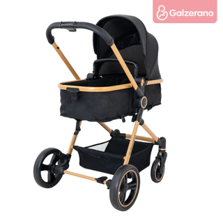Carrinho de Bebê Europeu Galzerano 2 em 1 Berço Moisés Passeio Proteção UV50+ Ivy Galzerano