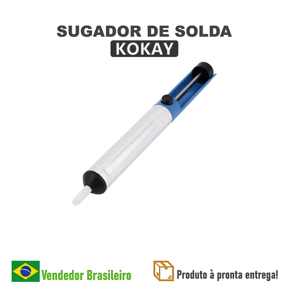 Sugador de Solda - Kokay - Sugador de Solda Para Eletrônica | Shopee Brasil