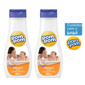 Kit 2 Shampoo Infantil 200ml - Pom pom em Oferta na Shopee