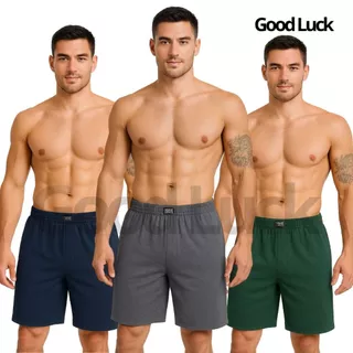 Kit com 5 Samba Canção Algodão Pijamas Masculino Short para Dormir/descansar/Lazer/Praia/para o lar em Oferta na Shopee