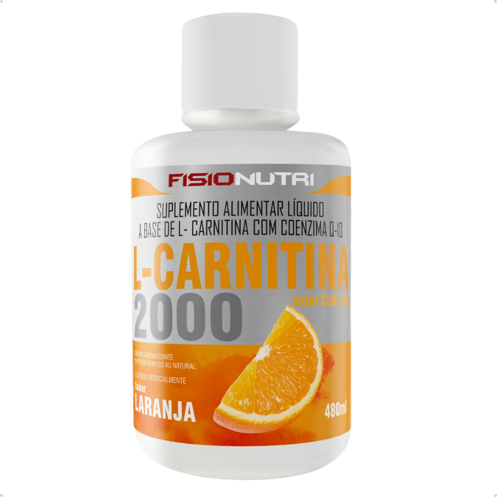 L-Carnitina 2000mg + CoQ10 Fisionutri 480ml Queimador Termognico Lquido |  Shopee Brasil