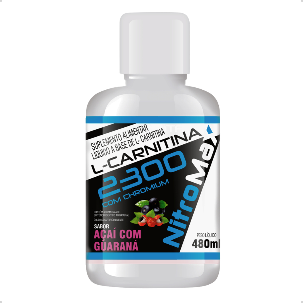 cromo l carnitina L-Carnitine Carnitina C/ Cromo 2300 480ml - Sabores Nitromax