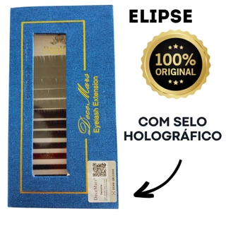Cílios Elipse Flat Fio a Fio Decemars | Elipse Tesourinha Super Ultra Macio Extensão De Cílios