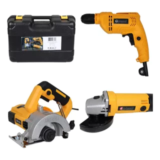Kit Multi Ferramentas 3 Em 1 Furadeira/Esmerilhadeira/ Serra Mármore Multifunções NK em Oferta na Shopee
