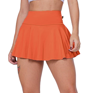 kit 2 Short Saia Fitness Feminino Com Short Interno/ Poliéster