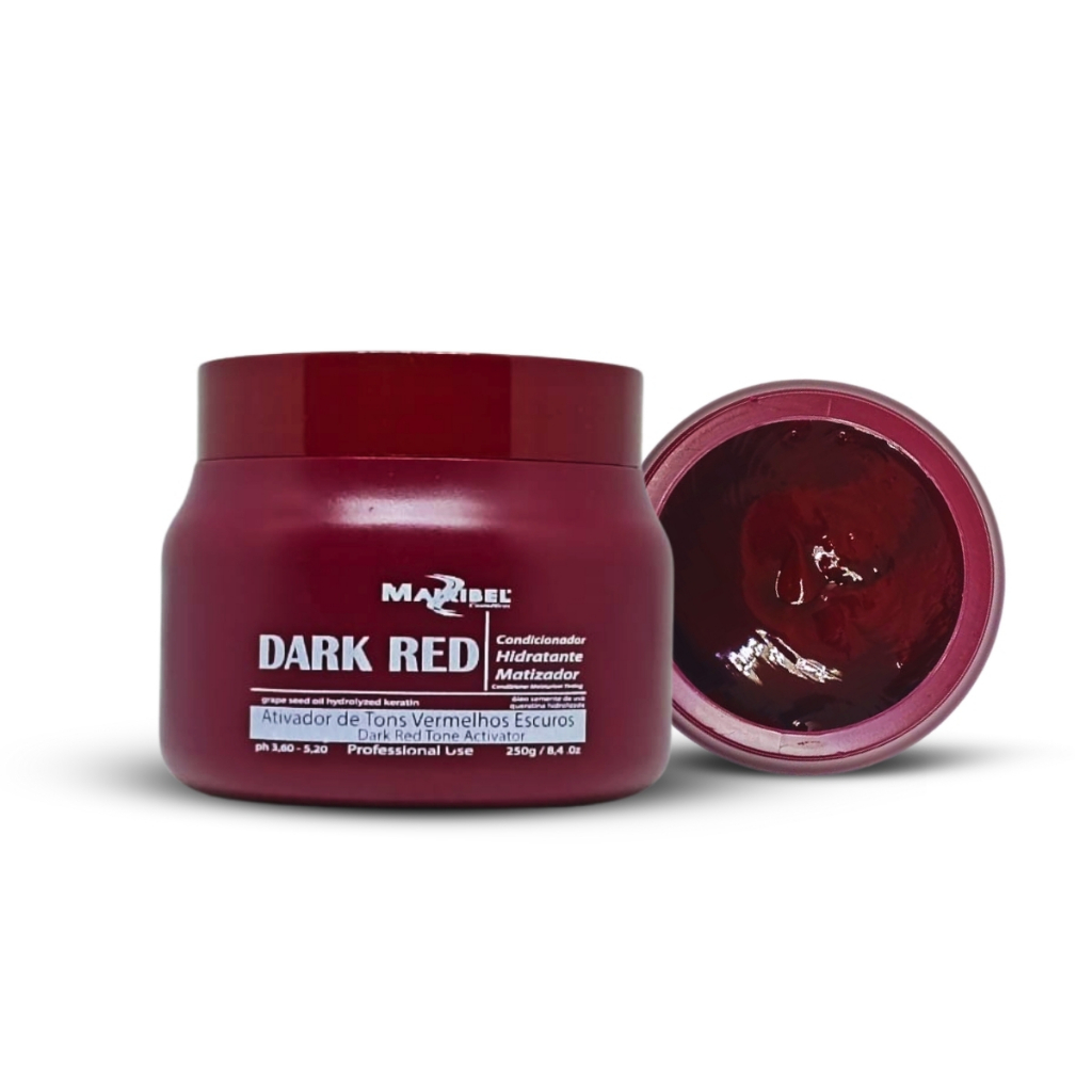 Máscara Matizadora DARK RED Mairibel 250g - Para Cabelos Vermelho ...