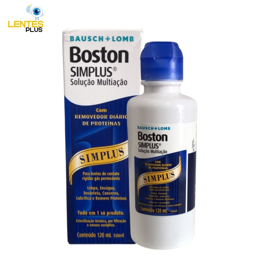 Solução Multiação Para Lentes Rígidas - Boston Simplus 120ml | Shopee ...