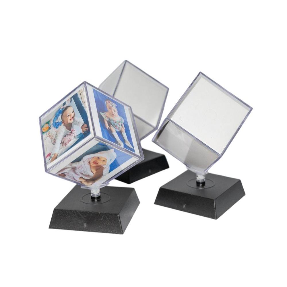 Cubo giratório acrílico 6,2 personalizar fotos 10 Unidades