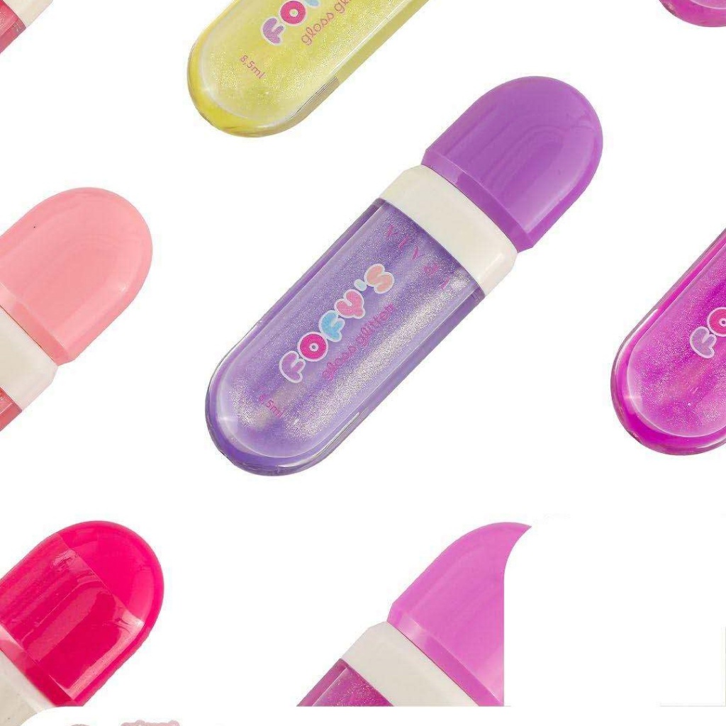 KIT C/6COR LIP Gloss Glitter Fofy VIVAI-3163.1.1 | Shopee Brasil