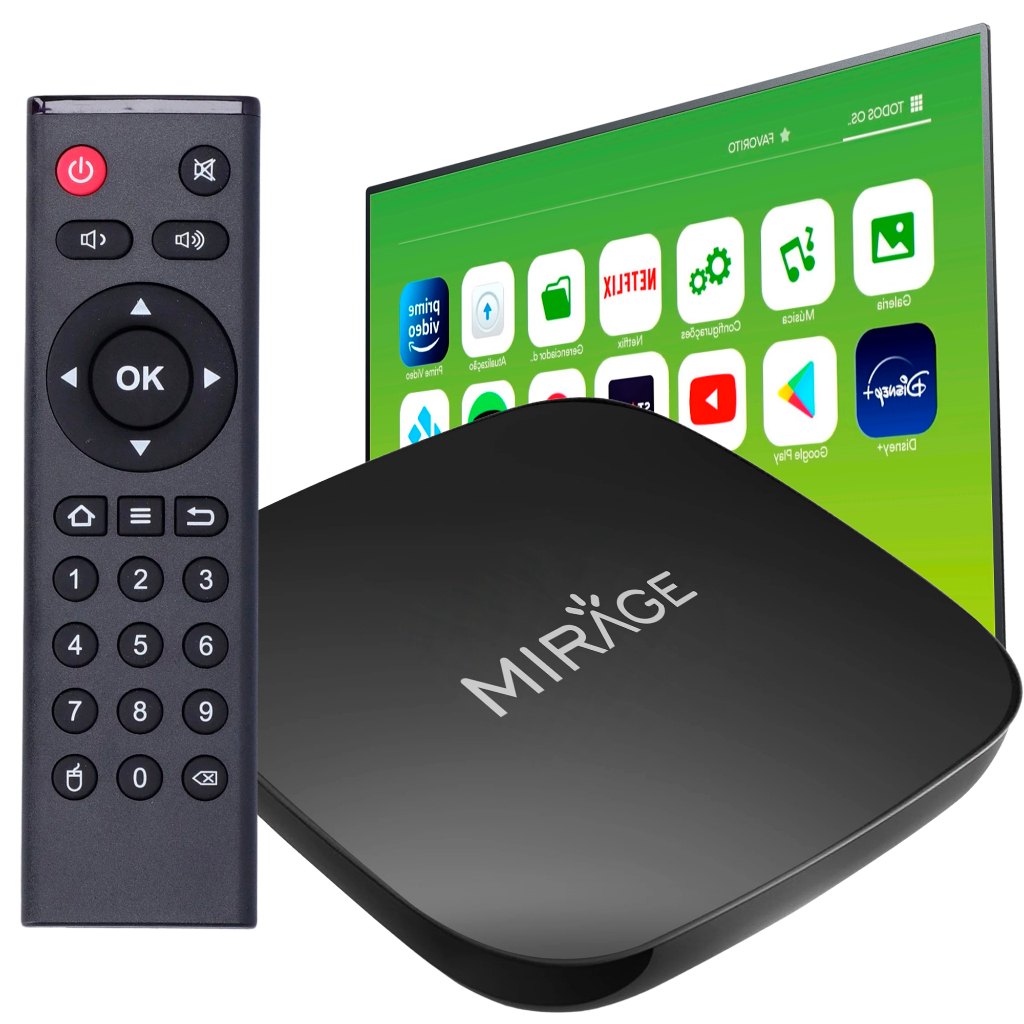 TV Box 2GB de Ram Multilaser Conversor Digital Com Play store Full HD com entrada Hdmi