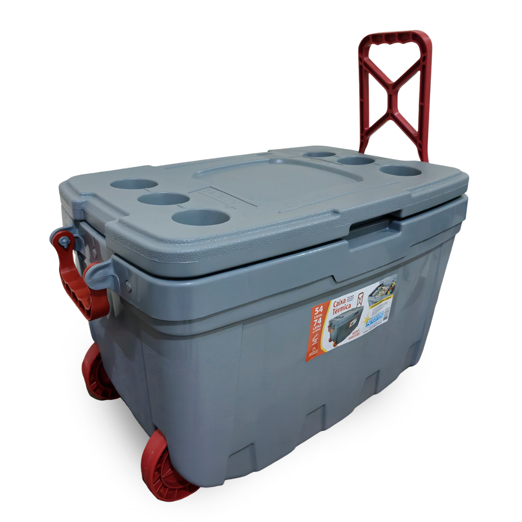24本セット Caixa Térmica Cooler 54 Litros Grande | Para até 74 Latas | Com