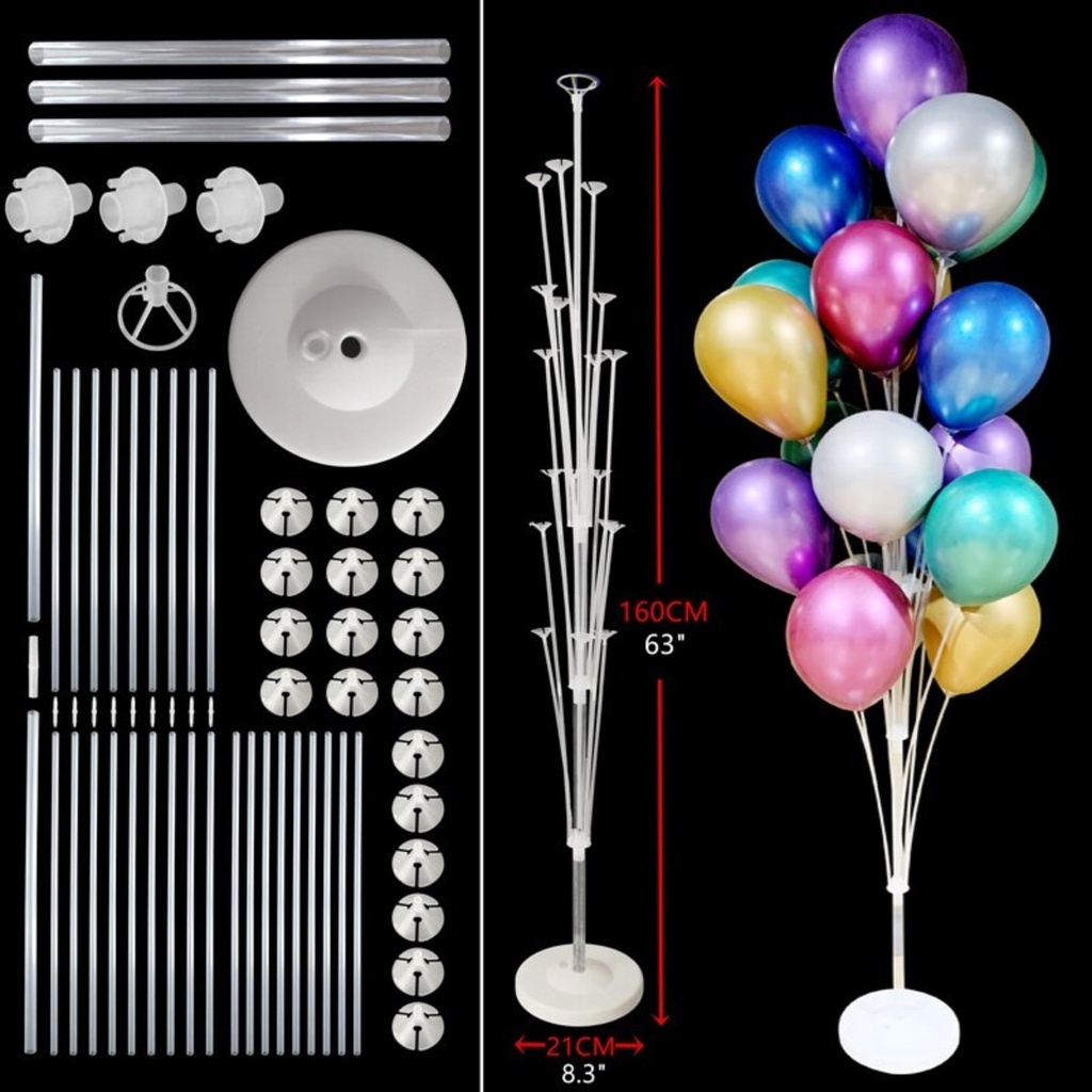 Kit Porta Balão Suporte Bexiga Balões De Chão Grande 1,68m | Shopee Brasil