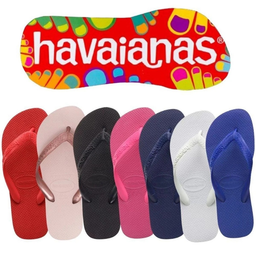 Chinelo Sandália Havaianas Top Lisa Masculino e Feminino Envio Imediato ...