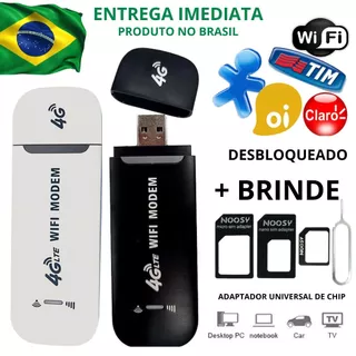 Modem Roteador CPE 4G LTE 300Mbps Sem Fio Com Slot Sim Card