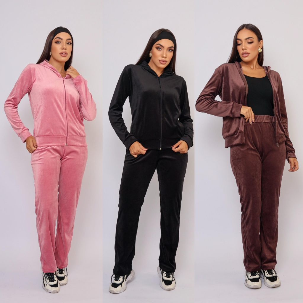 conjunto de moletom plush em Promoção na Shopee Brasil 2025