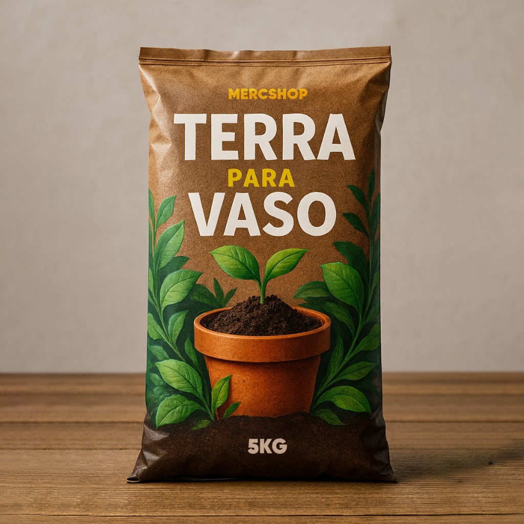 TERRA VEGETAL ADUBADA 5 KILOS PRONTA P/ PLANTAR PARA VASOS CANTEIROS ...
