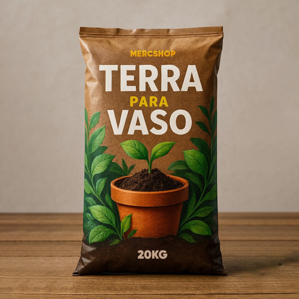 Terra Vegetal Pronta P/ Plantar Natural, 20 kg canteiros , jardins e ...