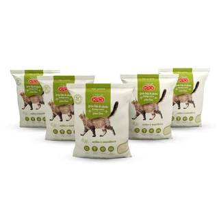 Kit C/ 5 Un Areia Kadi Biodegradável Grãos Finos Para Gatos - 2 Kilos