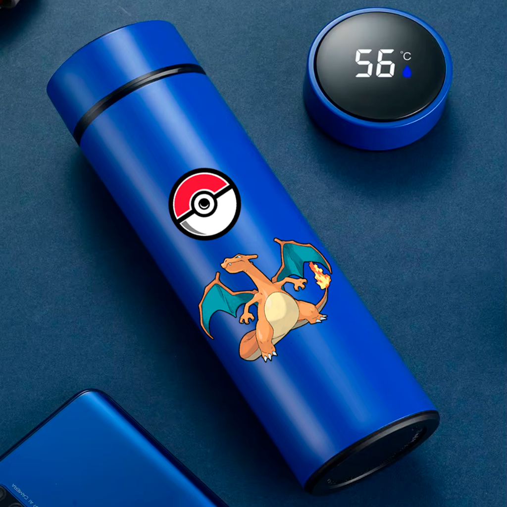 Garrafa Termica Coleção Pokemon Pikachu Charizard Mewtwo Gengar ...