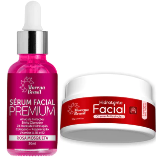Sérum Rosa Mosqueta e Creme Antissinais: Kit Antissinais para Cuidados Faciais