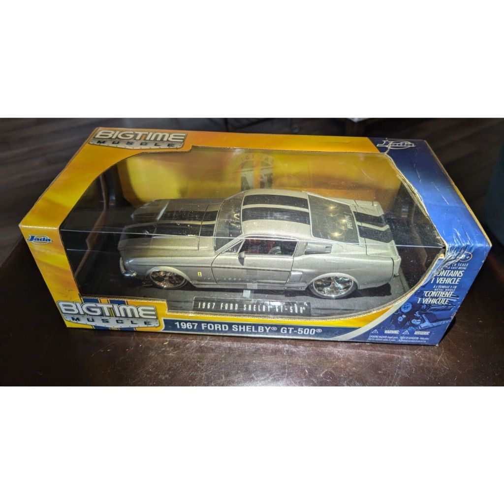 ミニカー JADA 1967 SHELBY GT500 1/18 Miniatura Shelby GT500 1967 Jada Toys 1:18 BigTime Muscle Mustang