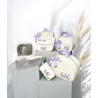KIT BOLSA MATERNIDADE DE LUXO BORDADO - TEMA: PERSONALIZADO (8 PEÇAS) PERSONALIZAMOS