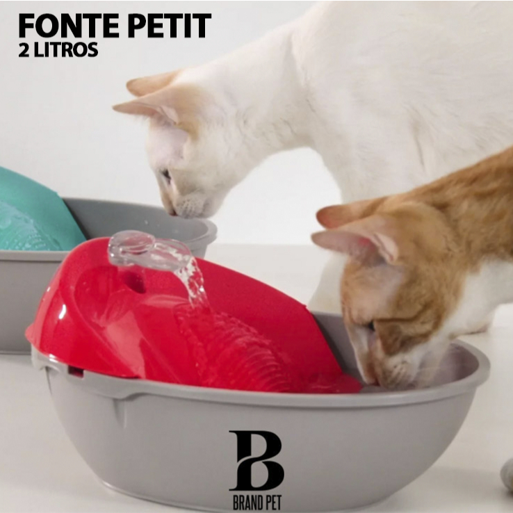 Fonte, Bebedouro e Purificador de Água para Pets Petit Cat Dog