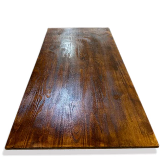 Tampo de Madeira Pinus Nozes 120x50cm 15mm Envernizado - Suporte, Mesa e Aparador Sob Medida