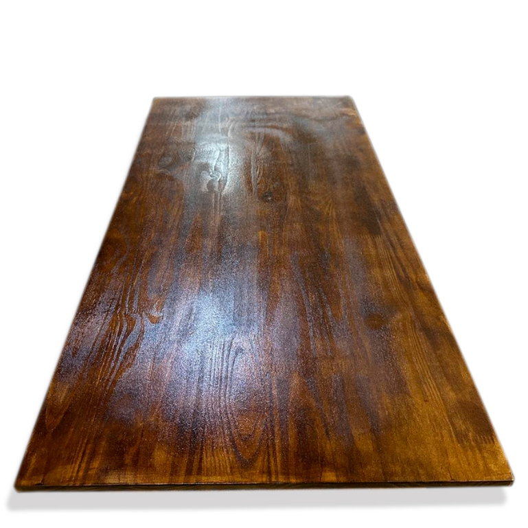 Tampo Madeira Pinus 120x60cm 15mm Nozes - Envernizado, Mesa, Aparador Móveis Sob Medida | Vitoriano