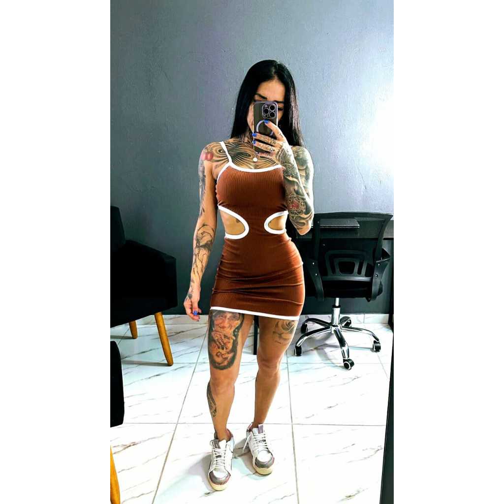 VESTIDO CURTO TUBINHO PIRIGUETE EM TECIDO CANELADO PREMIUM MODA